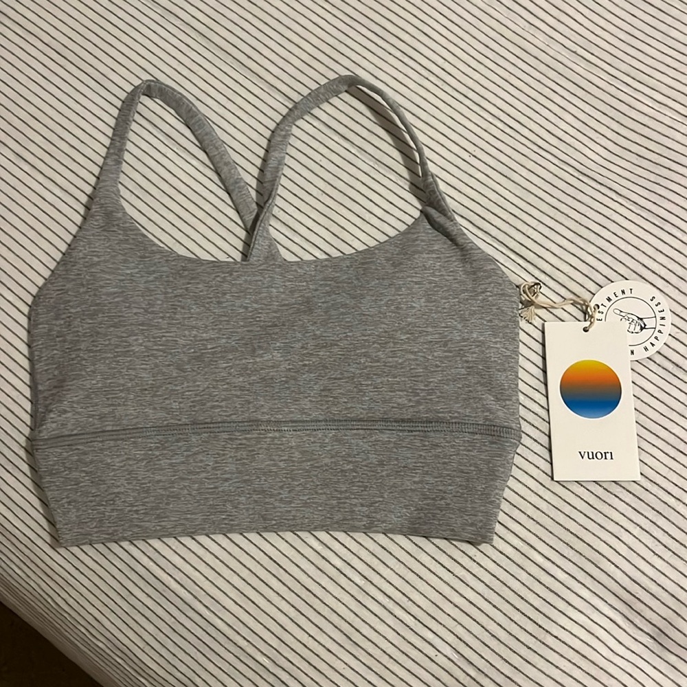 Vuori Gray Sports Bra